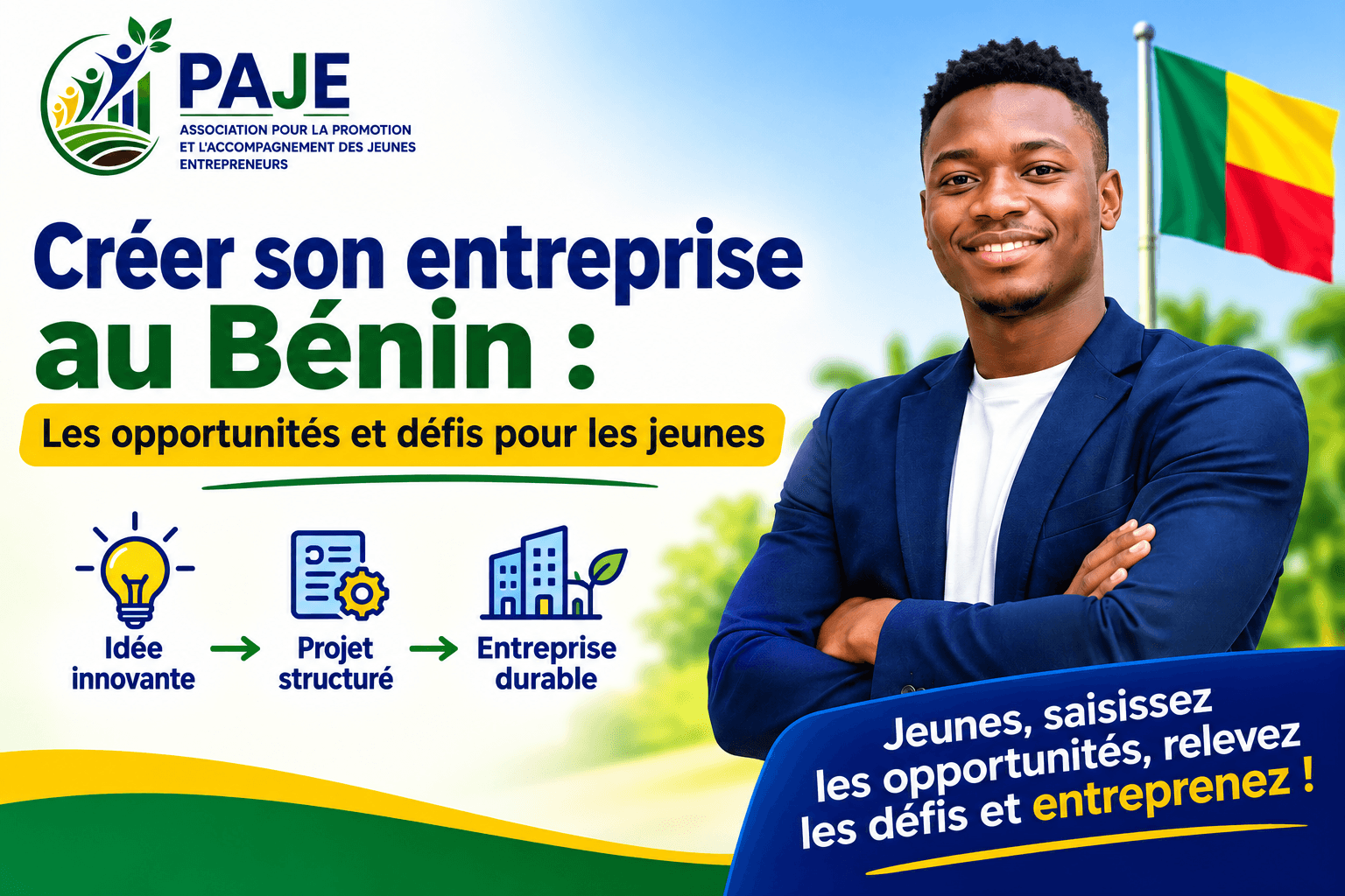 CRÉER SON ENTREPRISE AU BÉNIN : LES OPPORTUNITÉS ET DÉFIS POUR LES JEUNES